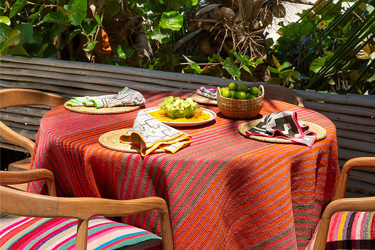 Intiearth Colorful Frazada Placemats and coasters