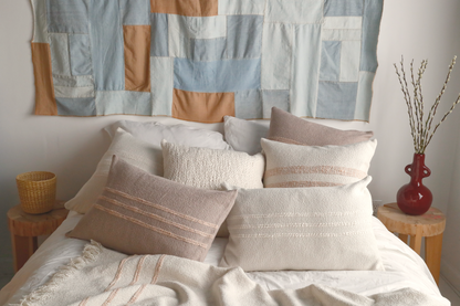 Caral Terracotta Stripe Pillow