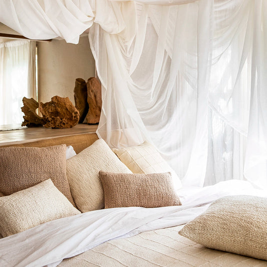 Intiearth_Caral_Flame_Pillows_super soft cotton in Bedroom_SS25