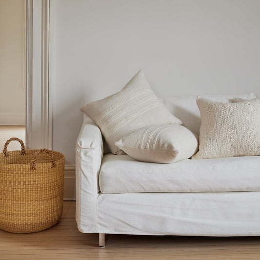 Caral Ecru Stripe Pillow