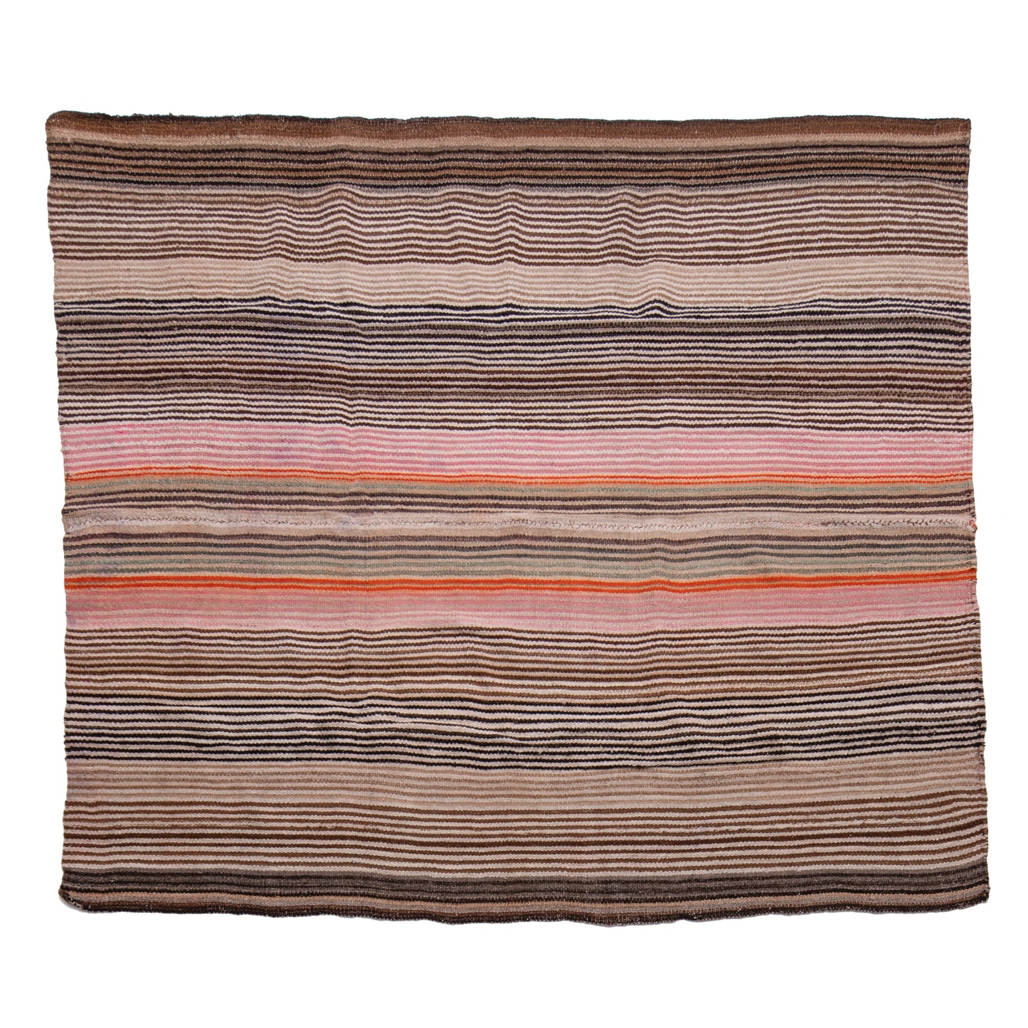 Striped fabric with wavy pattern on a white background