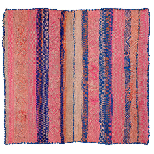 Peruvian Frazada on white background