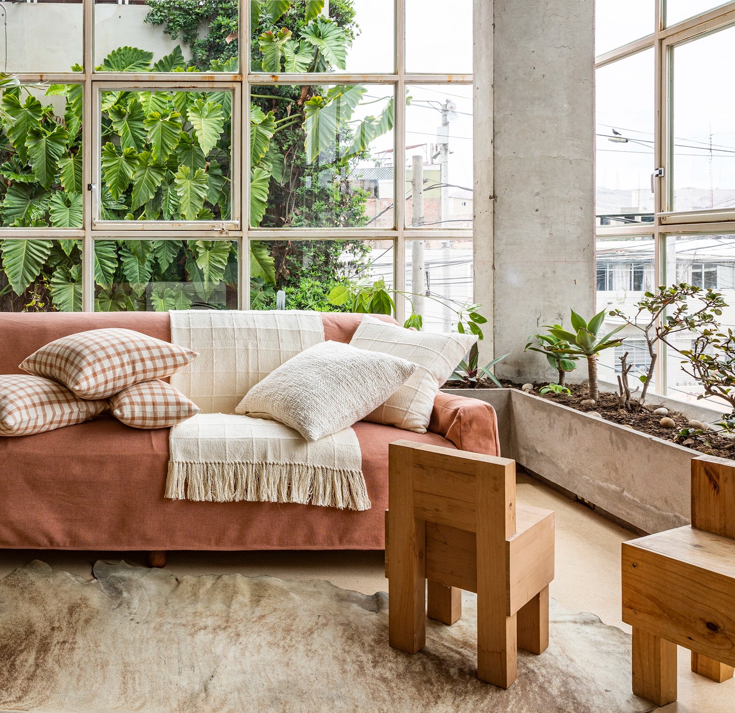 Intiearth_Caral_Collection_Grid_cotton_blanket_throw