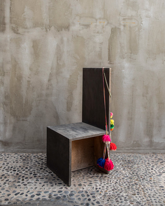 Traditional colorful Peruvian decorative tassel, handmade and one-of-a-kind, often used in festivals and celebrations