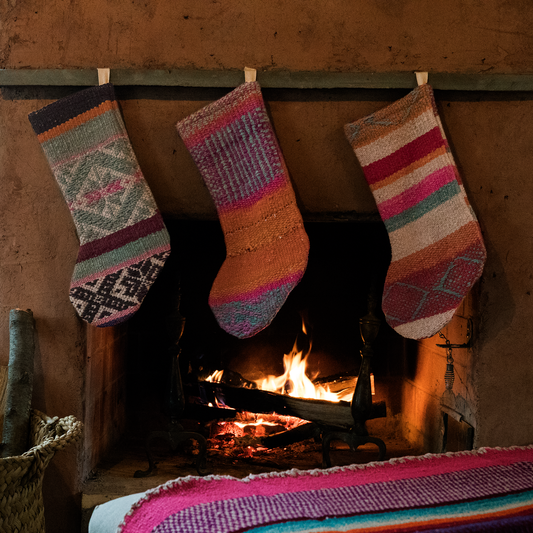 Intiearth Frazada Christmas Colorful Stocking