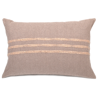 Intiearth Taupe Terracotta  cotton Lumbar Pillow