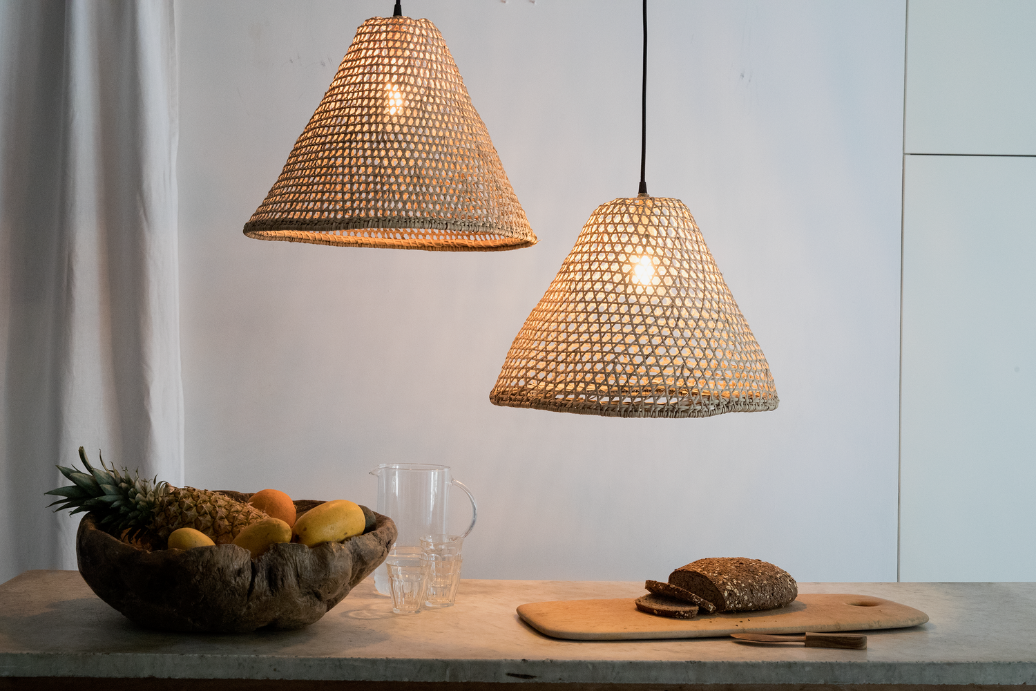 Intiearth woven vine pendant light