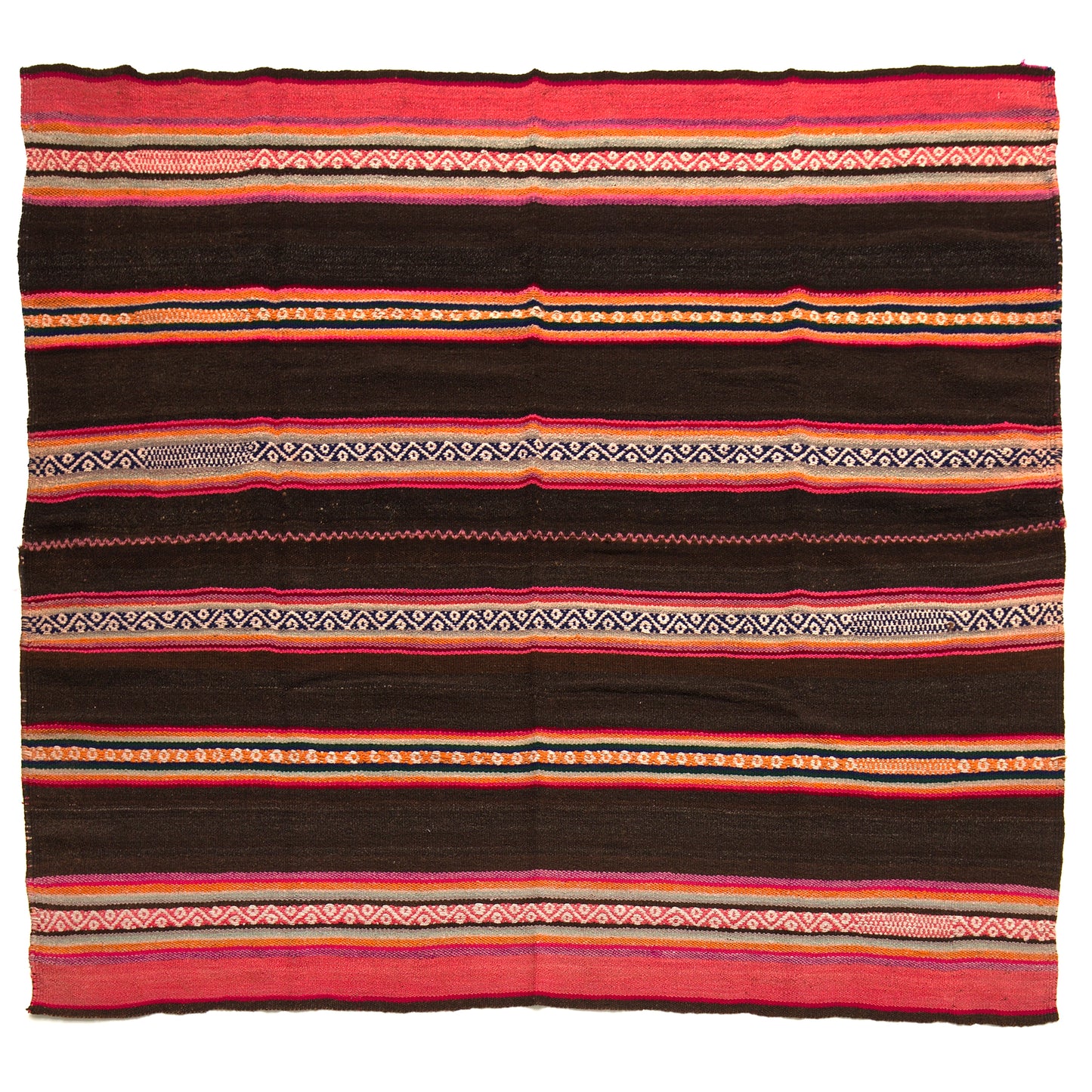 Intiearth vintage Peruvian hand loomed multipurpose colorful textile