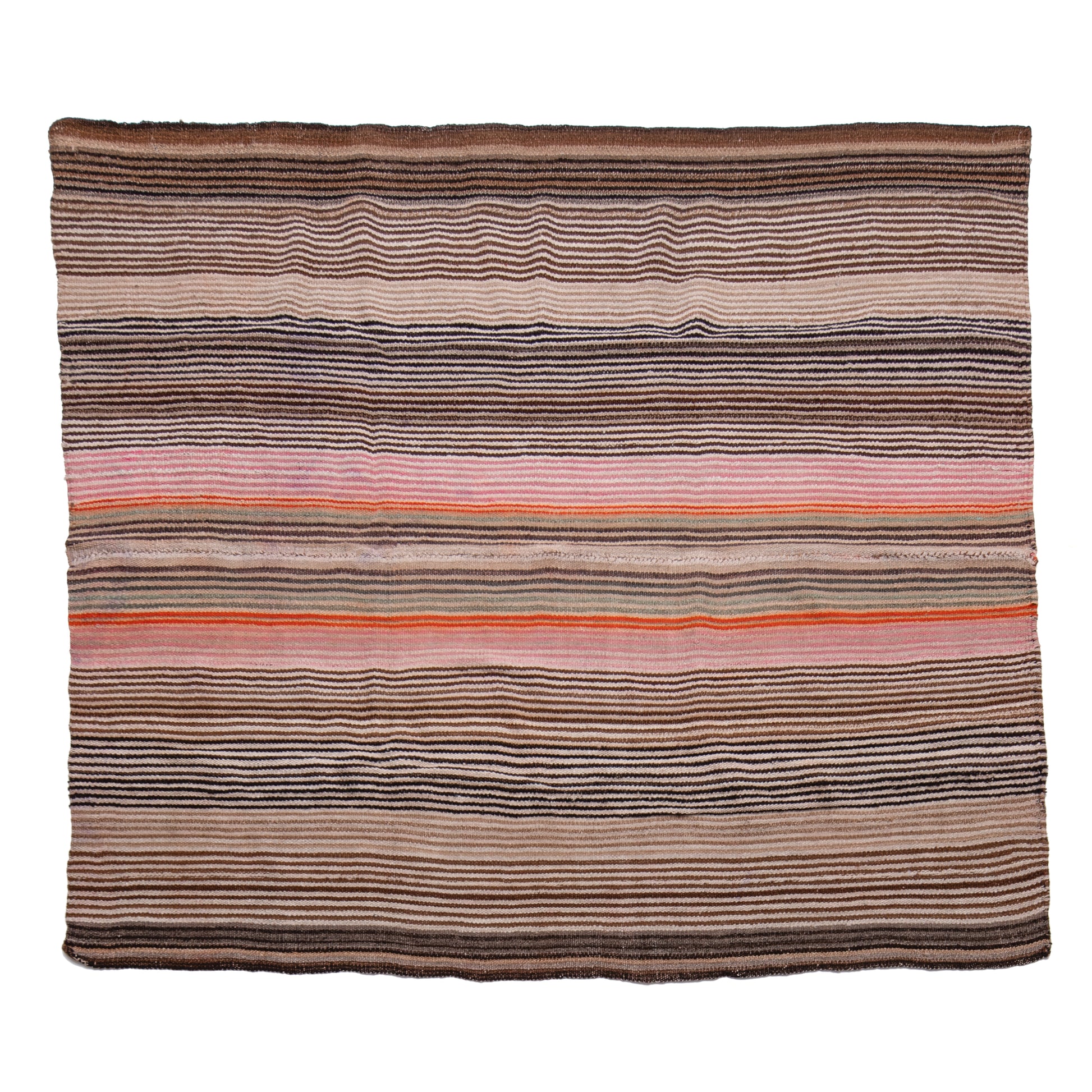 Striped fabric with wavy pattern on a white background