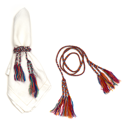 Intiearth_Peruvian_Napkin_Ring_Colorful_Tassel