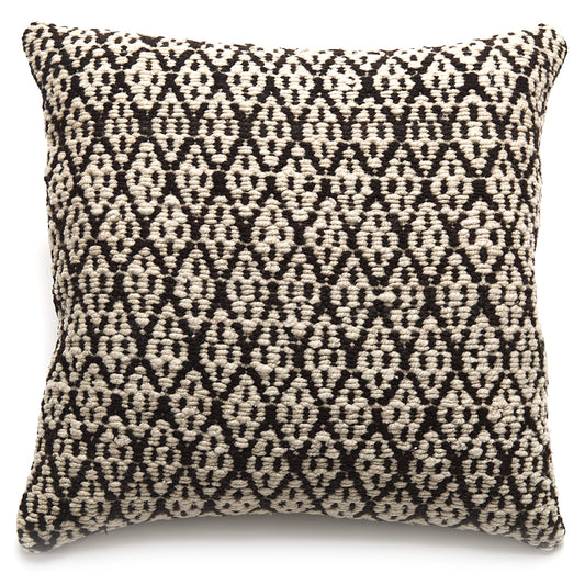 Intiearth Colorful decorative lumbar pillow made from handwoven Peruvian frazada, crafted with hand spun wool in a fair trade workshop