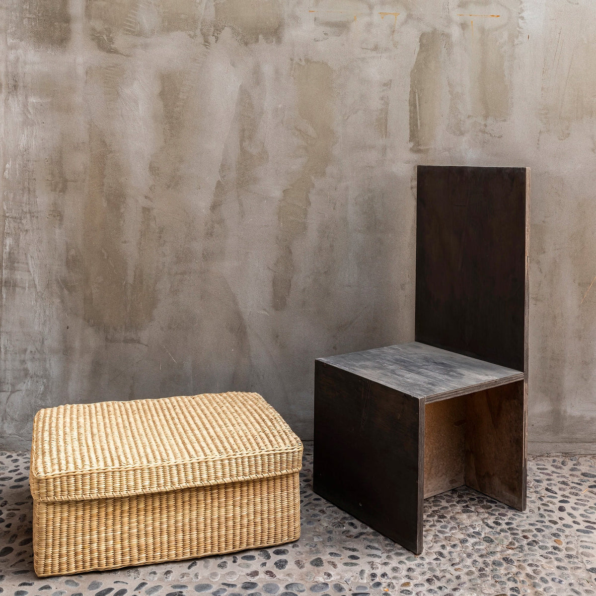 Rectangle Reed Baskets Reed Basket Box – Intiearth