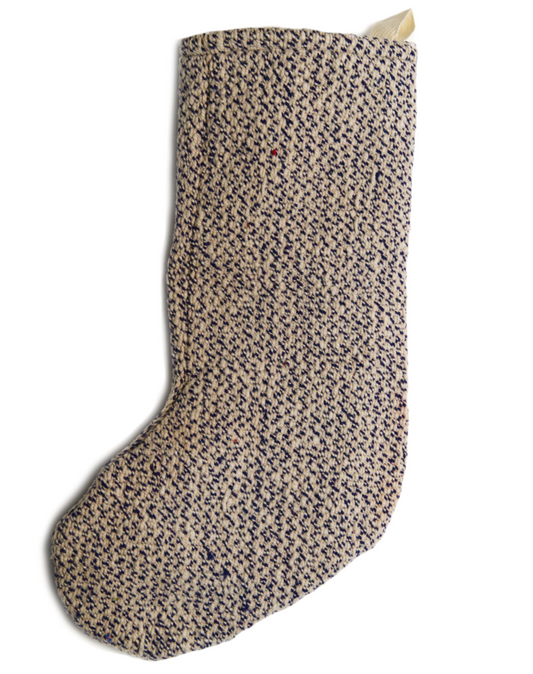 Intiearth Frazada one of a kind holiday Christmas  Stocking colorful wool