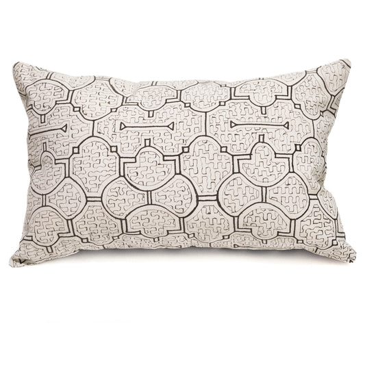 Intiearth Cotton Shipibo Print Lumbar Pillow