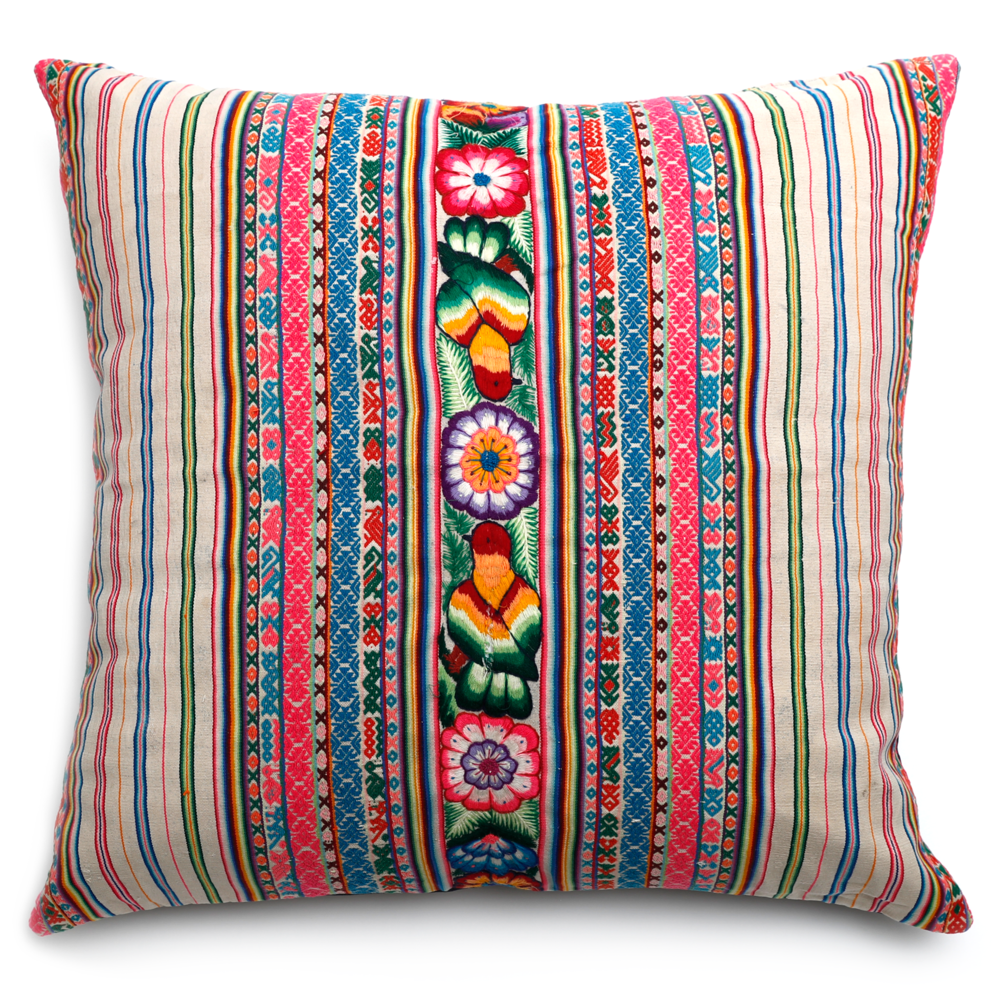 Embroidered top floor cushion