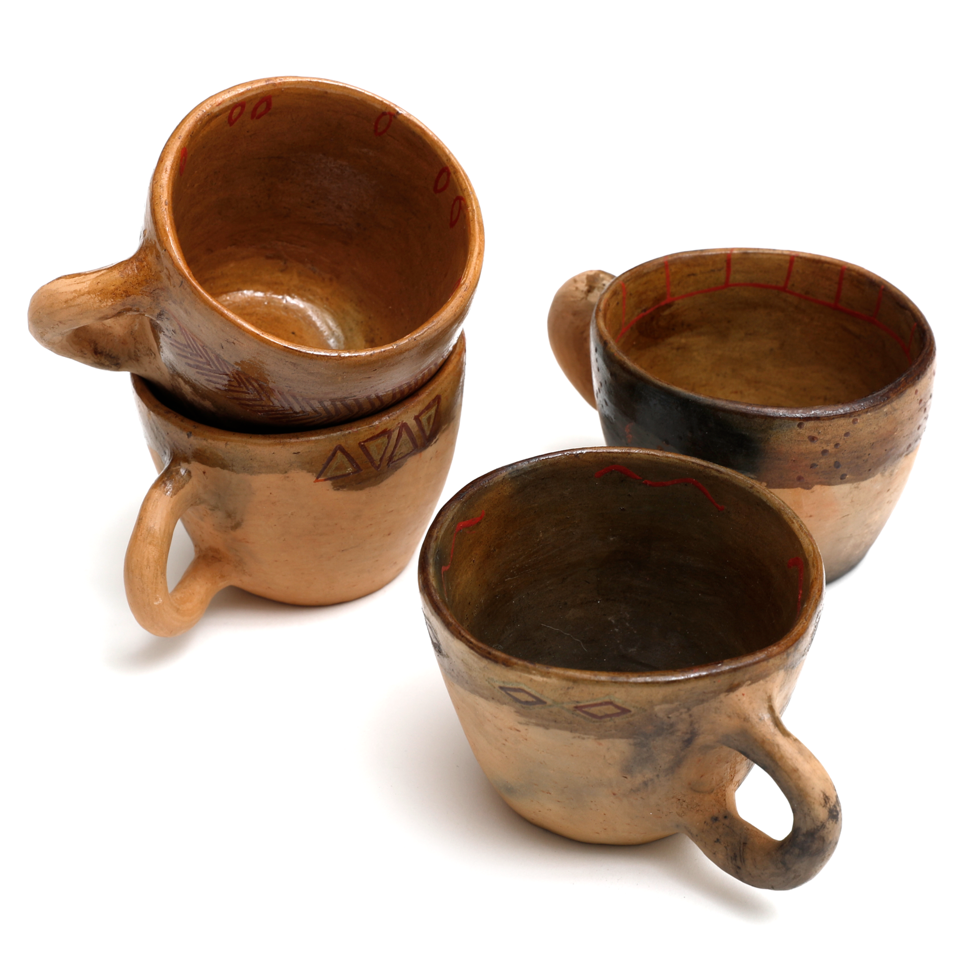 Intiearth-Awajun-Amazon-jungle-pottery-mugs