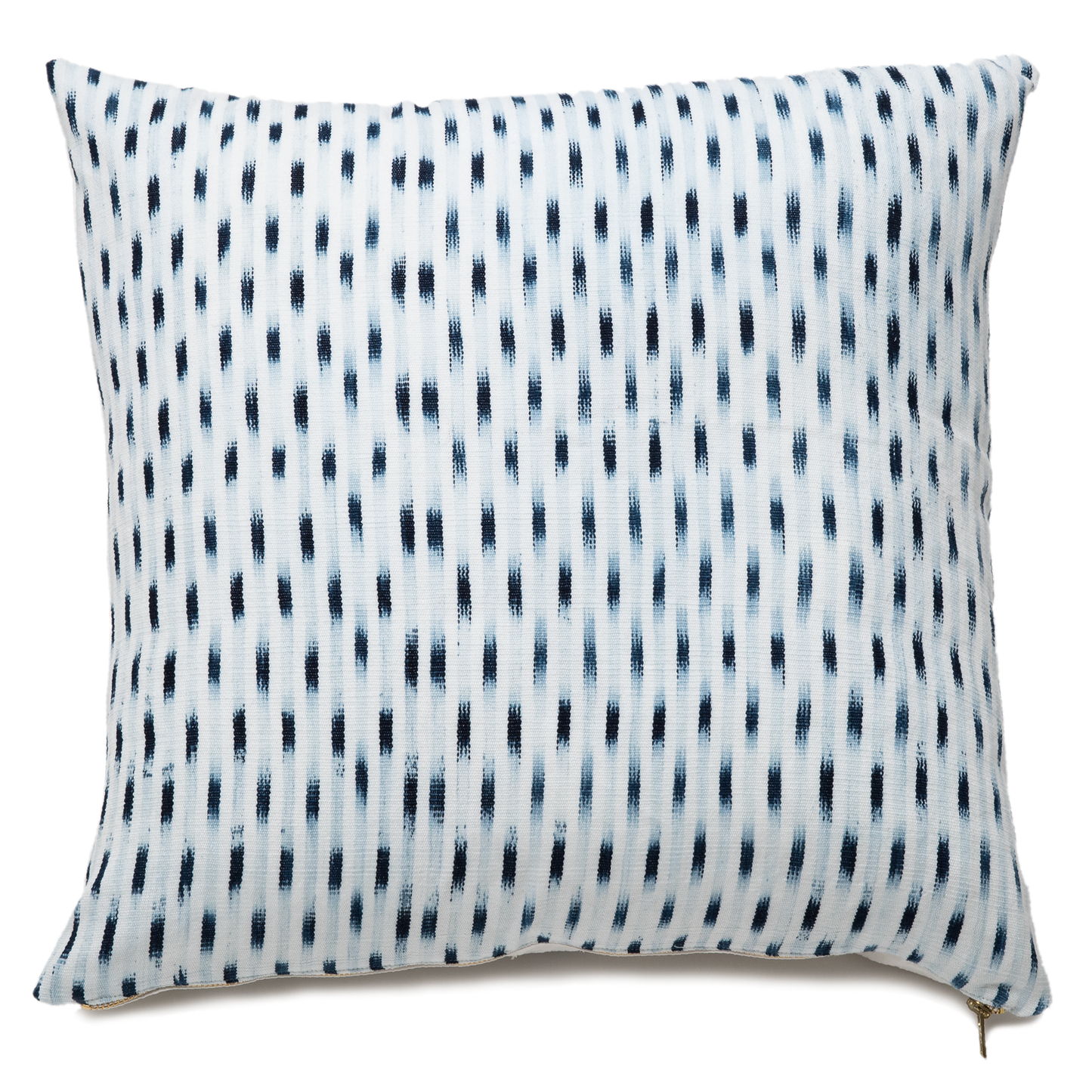 Intiearth Peruvian Ikat Cotton Pillow blue and white indigo