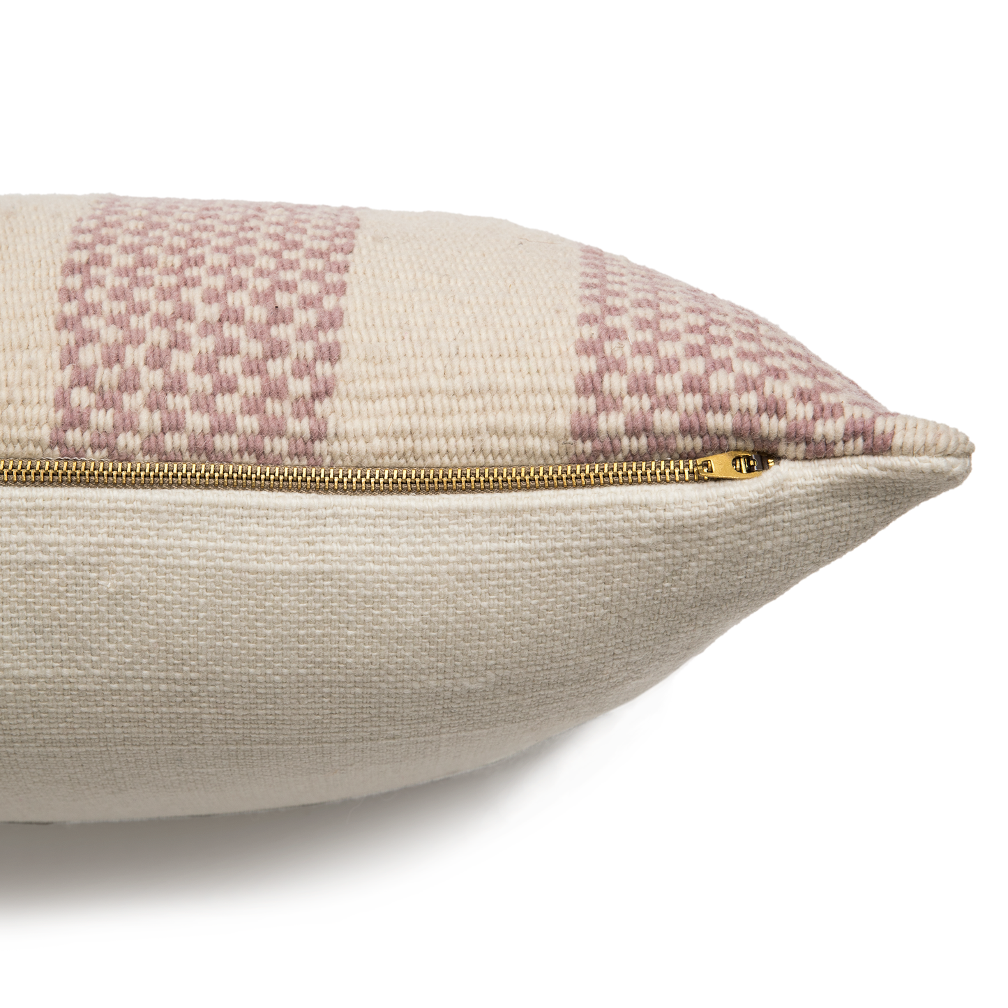 Intiearth hand woven lavendar botanically dyed decorative wool pillow Sacred Valley collection 20" square