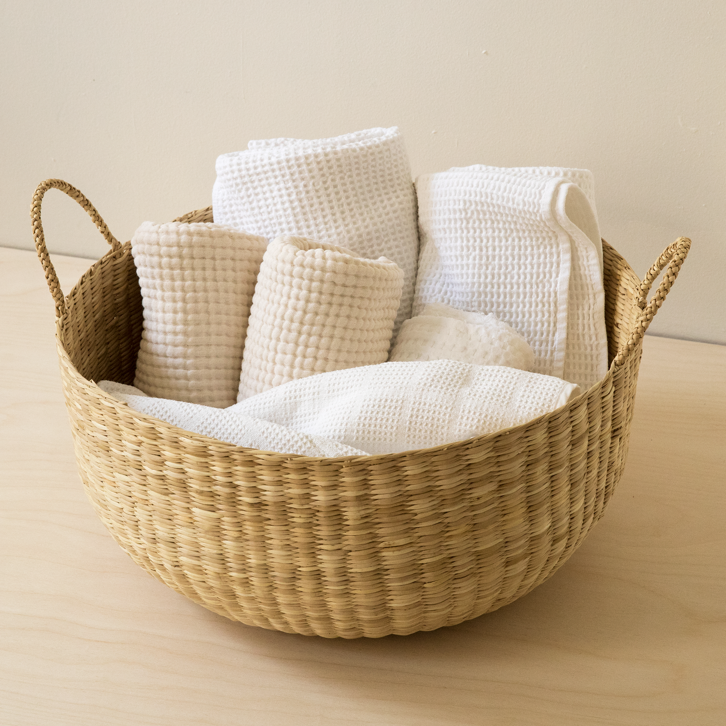 Intiearth junco floor basket for storage and home decor