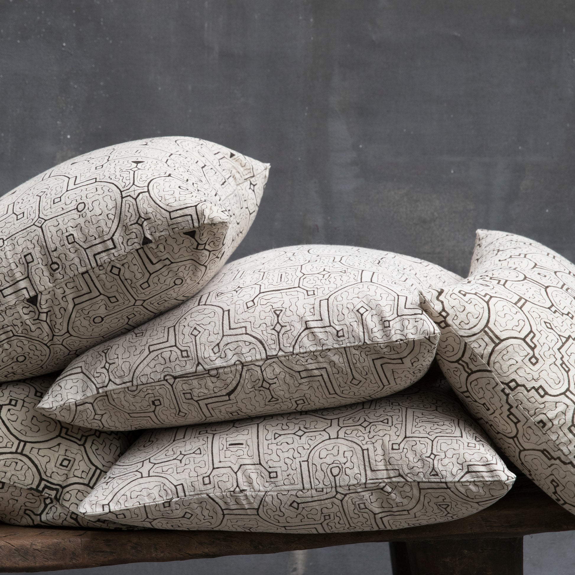 Intiearth Cotton Shipibo Print Pillow