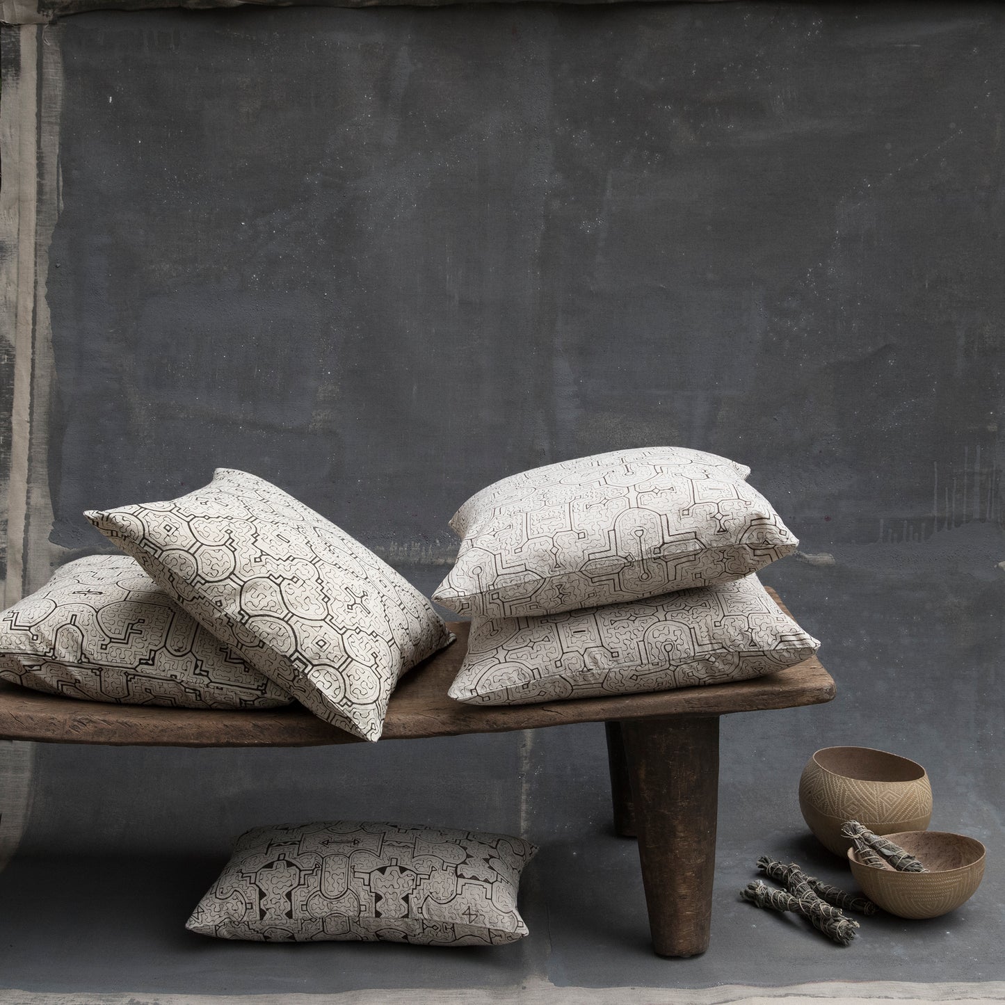 Intiearth Cotton Shipibo Print Pillow