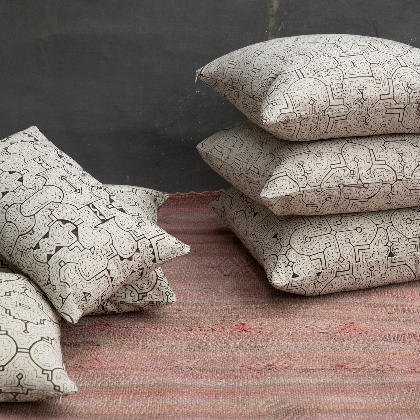 Intiearth Cotton Shipibo Print Pillow