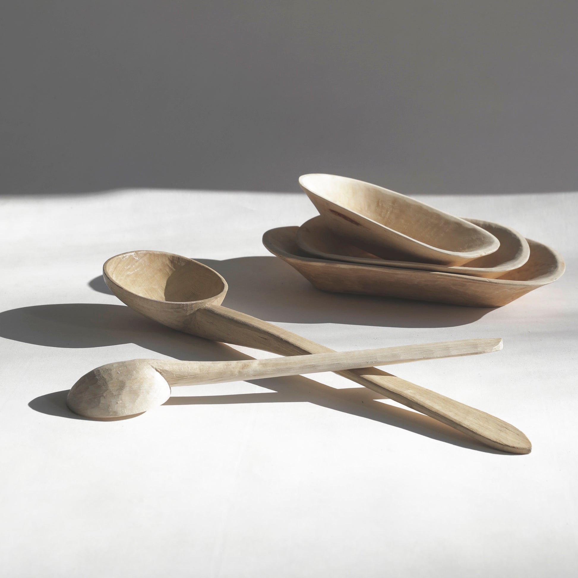 Intiearth hand carved wooden spoon
