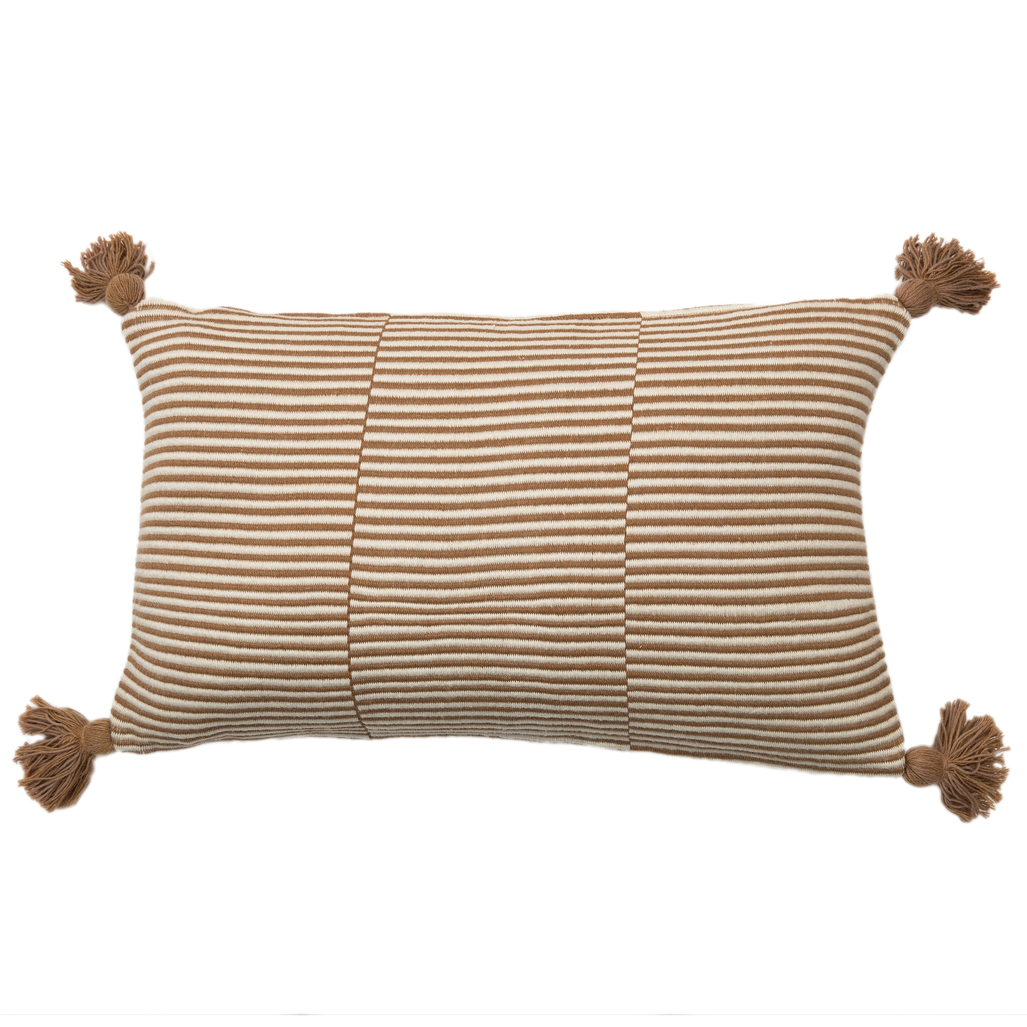 Intiearth Native Cotton Lumbar Pillow beige and ecru