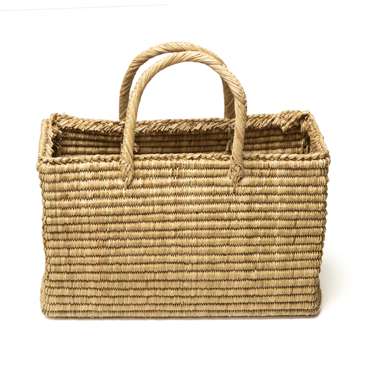 Intiearth La Huachana straw picnic market storage basket