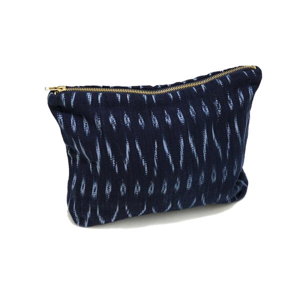 Peruvian Ikat Zipper Pouch made from Pañon-Intiearth