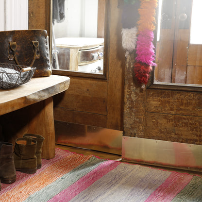 Cusco Candunga and frazada as an entrance rug