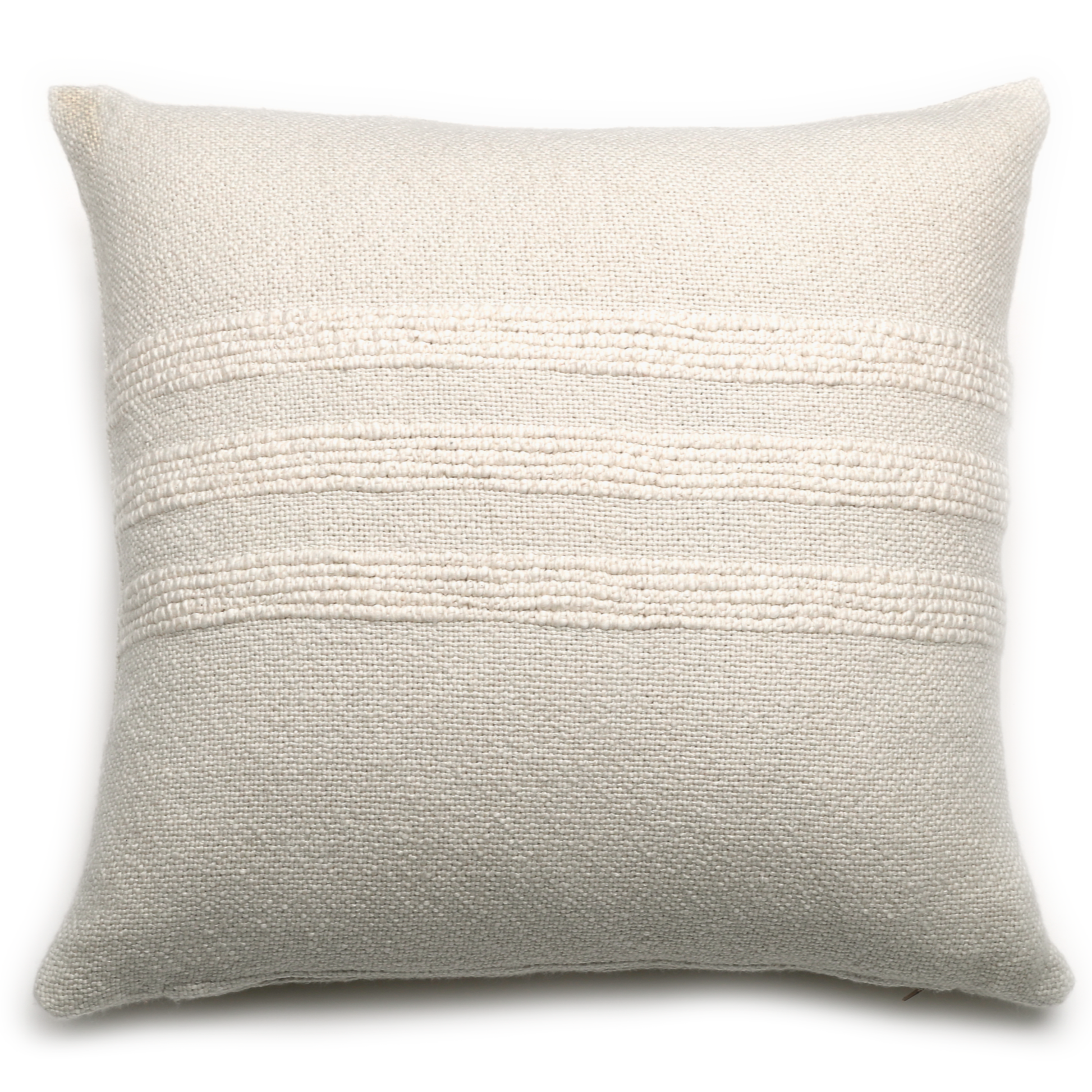 IntiearthCaral_collection_Ecru_stripe_decorative_square_pillow_cotton