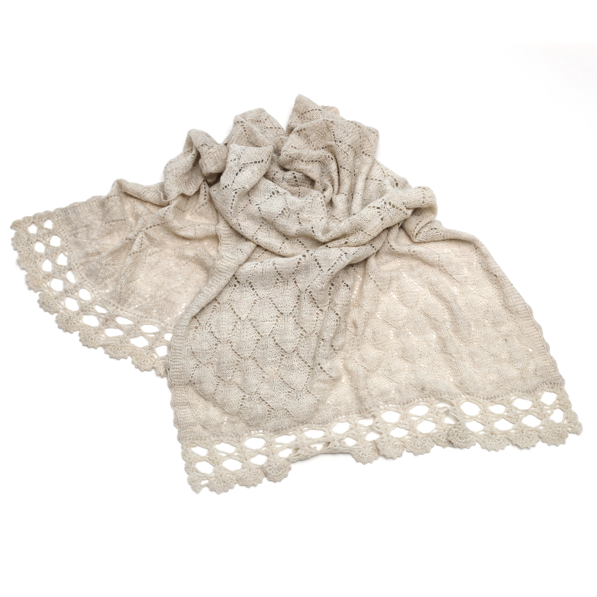 Intiearth-peruvian-handspun-alpaca-handknit-scarf-shawl-off-white-b