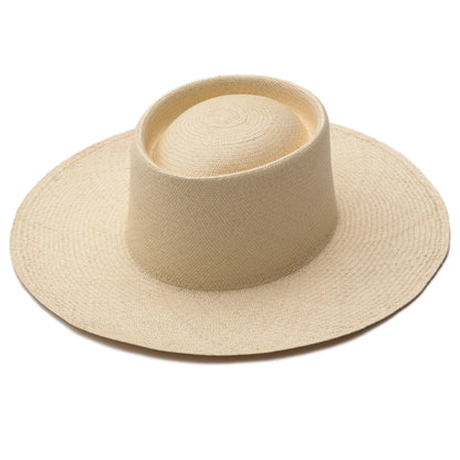 Intiearth  Peruvian toquilla straw hat hand blocked