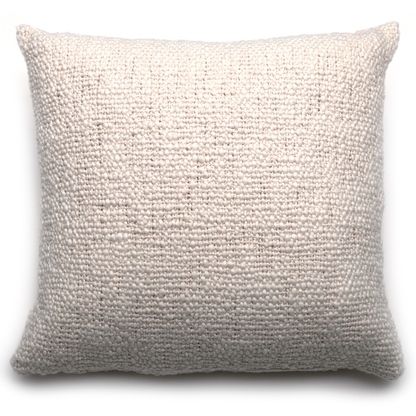 Intiearth luxuriously soft organic handspun cotton 24" square pillow in ecru perfect for adding comfort and a natural touch to any sofa or bed.