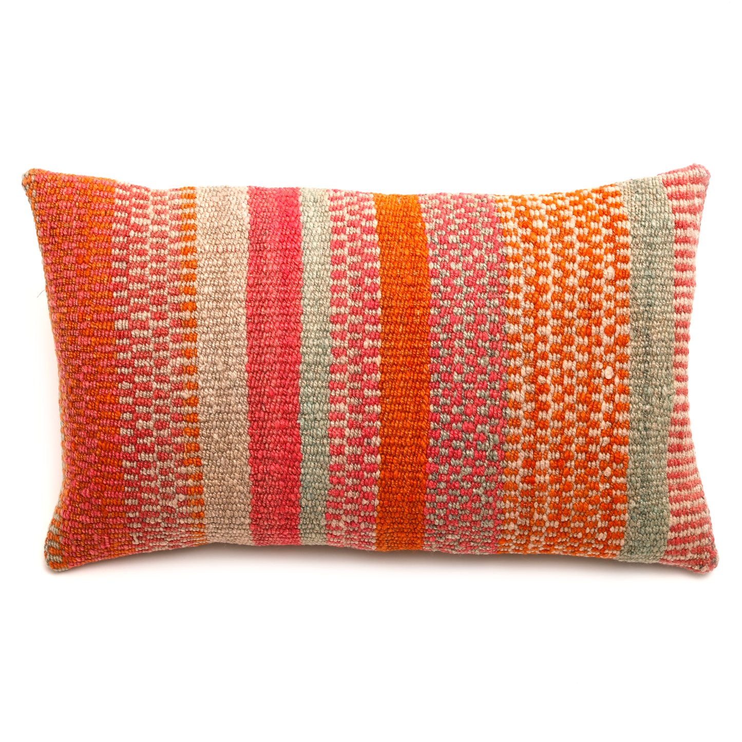 Intiearth vintage woven frazada decorative throw pillow lumbar colorful wool designs