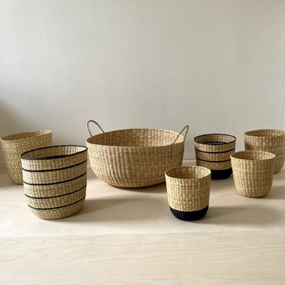 Intiearth junco floor basket for storage and home decor